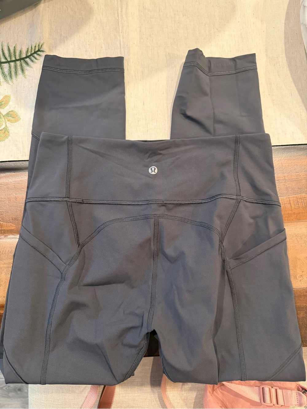 lululemon athletica Charcoal High-Rise Leggings with Side Pockets